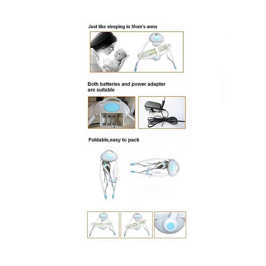 Joy Maker Electrical baby Bouncer - Grey